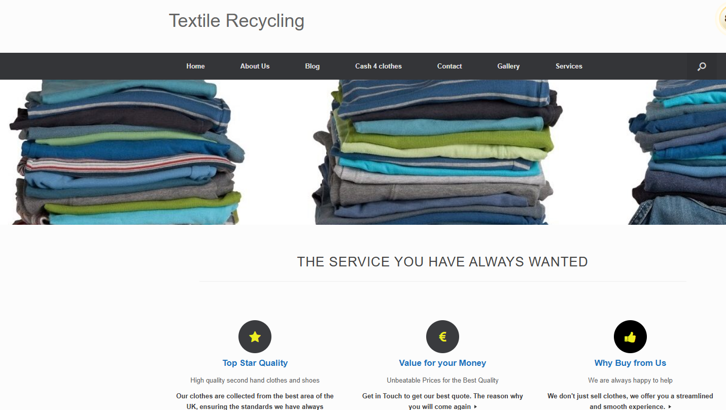 Textile Recycling – Recycling with a Great Purpose