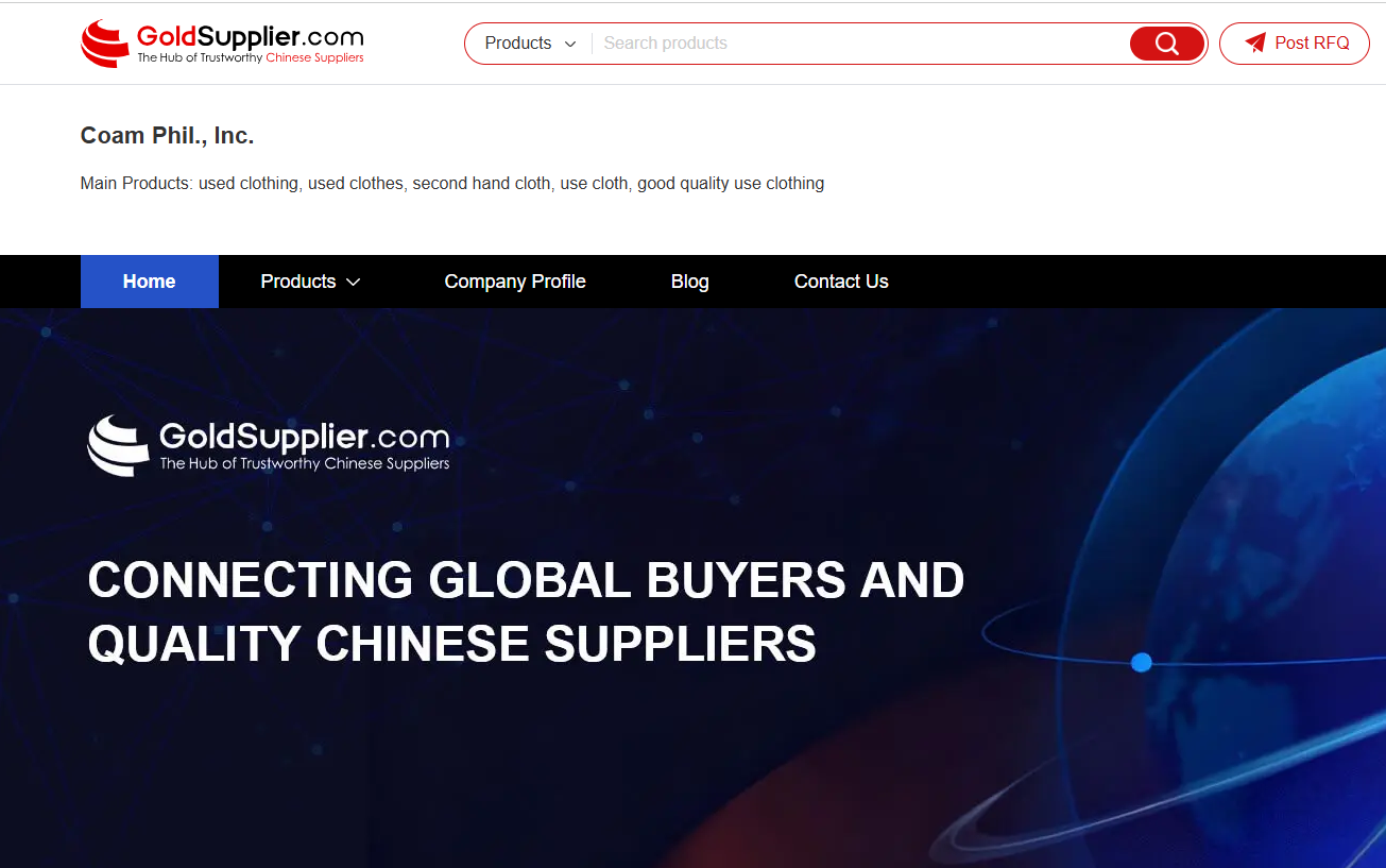 Chinese used clothing & used clothes supplier